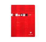 Cahier Travaux Pratiques piqué 24x32cm 64 pages grands carreaux + uni Couleur aléatoire - Assortis