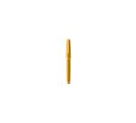 Stylo roller, corps résine de couleur ambre, attributs or jaune brossé - Ambre