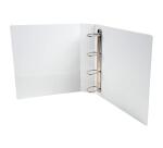 Classeur 4 anneaux cartonné Exacompta Kreacover® personnalisable A4 maxi - Dos 7,5 cm blanc