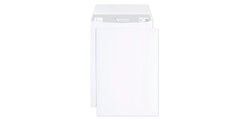 Adheclair 162x229mm 90gsm peel and seal envelope - White