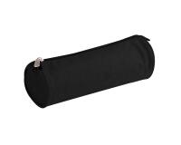 Trousse textile ronde Ø7 x 22 cm, noir