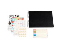 Kit de scrapbooking album 70 pages noires Scrap-Addict : Complet - Noir