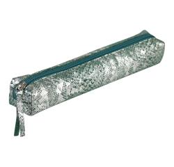 CELESTECUIR Etui 19,5x2,5x4 cm - Groen/Zilver