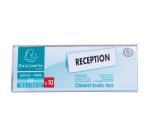 Set mit 10 Namensschildern für A6, beidseitig, horizontal, PMMA, Exacryl - Kristall