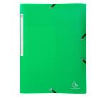 Sammelmappe PP A4, 3 Klappen und Gummizugverschluss, 24x32cm für DIN A4, PP OPAK