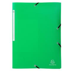 Sammelmappe PP A4, 3 Klappen und Gummizugverschluss, 24x32cm für DIN A4, PP OPAK