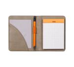 Rhodiarama livret porte-bloc N°11 pour bloc ou carnet format A7 - Taupe
