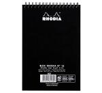 Spiral notebook No. 16, A5 size, dotted dot, black