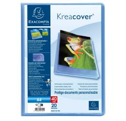 Carpeta de funda Kreacover® Chromaline semirrígido 5/10º - (Vistas: 40 Fundas: 20) - 24x32 cm para A4