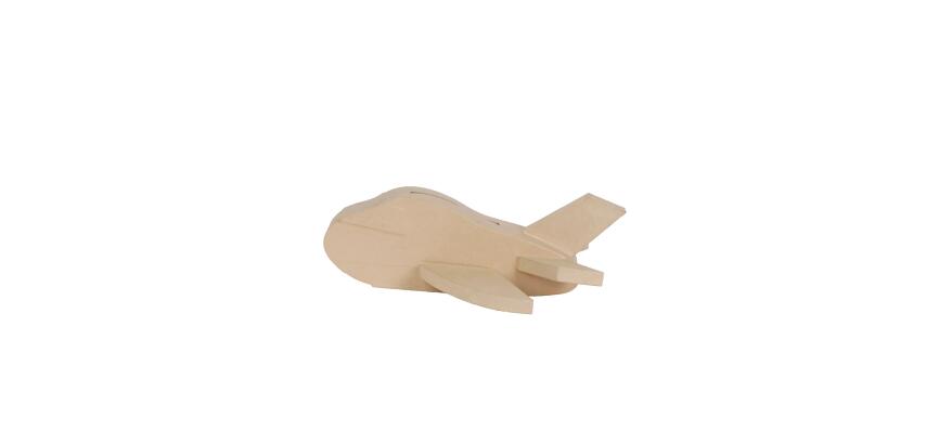 Plane Shaped Letter Box 55x53x20cm - Kraft