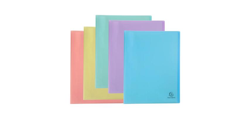Protège-documents en polypropylène semi rigide Chromaline Pastel 120 vues - A4 - Couleurs assorties