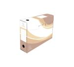 Archivbox 5er-Set, Rückenbreite 80 mm, Wellpappe, 25x35 cm für DIN A4 - Farben sortiert