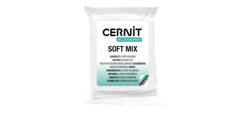 CERNIT - A Soft Mix Polymer Clay Roll - Baking Modelling Clay - 56 g block - CE1050056005C - White