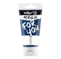 Darwi For You tube de peinture acrylique 75 ml - Indigo