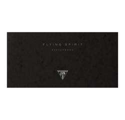 Flying Spirit carnet cousu 50F 10,5x21cm 90g - Noir