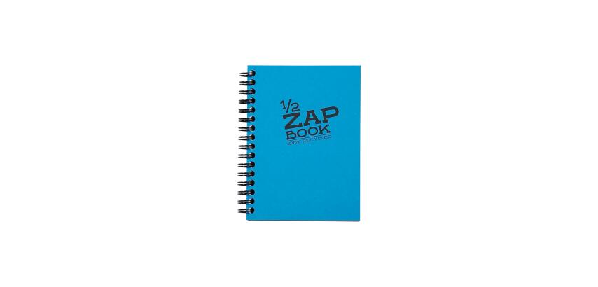 1/2 Zap Book carnet spiralé 80F A6 80g - Aléatoire