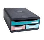 Module de classement Small Box 3 tiroirs Skandi - Couleurs assorties