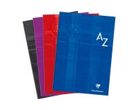 Répertoire brochure rembordée rigide A4 192 pages petits carreaux - Assortis