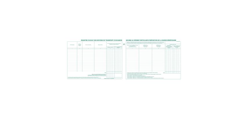 Piqûre Garagistes - Occasion intérieur & Export - avec registre de comparaison -texte FR - 80 pages