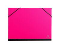 Carton à dessin Couleur à élastiques 28x38cm - Rose fuchsia