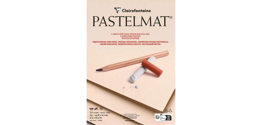 Testeur Pastelmat paquet 25F A5 360g - Assortis