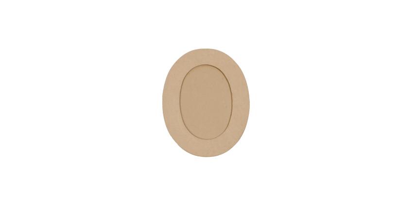 Cadre ovale M 0,8x23,5x30cm - Kraft