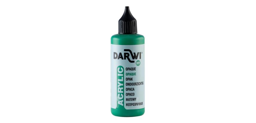 Darwi Flacon de 80 ml de Peinture Acrylique Universelle Opaque - Vert sapin