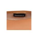 Trousse ronde, cuir naturel