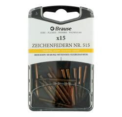 Boîte de 15 plumes dessin tube (515B).