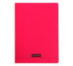 Clairefontaine Polypro Stapled Notebook, Seyes, Ligne 8000, A4, 70 Sheets, 90g - Red