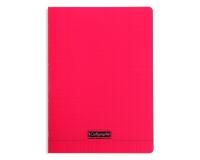 Cahier piqué 8000 POLYPRO A4 140 pages grands carreaux 90 g - Rouge