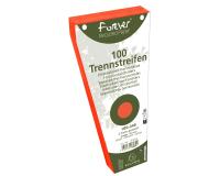 Paquet 100 fiches intercalaires trapézoïdales unies perforées Forever - 105x240mm