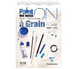 Clairefontaine Paint'ON Grain Micro-Perforated Spiral Block - A3+ - 12 Sheets - 250gsm