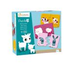 Puzzles 2 pièces, Maman/bébé - Multicolore
