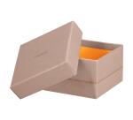 Rhodiarama set 5 boîtes gigognes simili cuir italien 44x34x16 cm - Touche de rose
