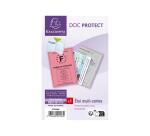 Packung mit 10 Stück Schutzhüllen 4-teilig aus glattem PVC 200µ, 88x138mm - Kristall