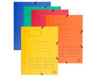 Chemise à élastique Imprimée 3 rabats carte lustrée 355gm2 - A4 - Couleurs assorties