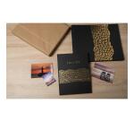 Livre d'or 100 pages tranche or Aramy - Noir