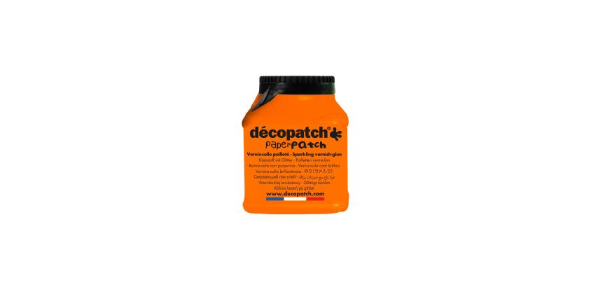 Vernis colle pailletée 150ml multilangues - Orange