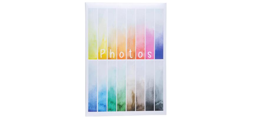 Photo Alb Pkt 300ph 22,5x32,5cm Rainbow - White