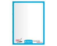 Cahier Magique 8000 POLYPRO couverture ardoise double-face effaçable piqué 24x32cm 48 pages grands carreaux (Seyès tricolore) - Bleu ciel