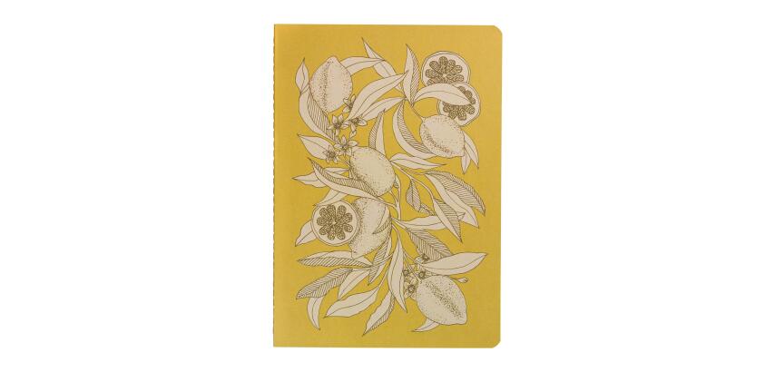 Jardin des Sens, Carnet cousu fil A5 14,8x21 cm, 64 pages, ligné, ass.