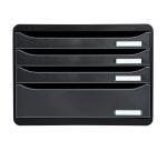 Module de classement Big Box Plus horizon 4 tiroirs Ecoblack