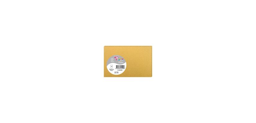 Paquet de 5 cartes simples 82x128mm 210g/m2 - Or