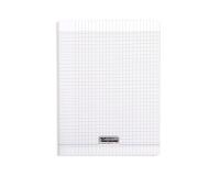 Cahier piqué 8000 POLYPRO 24x32 cm 140 pages grands carreaux 90 g - Incolore
