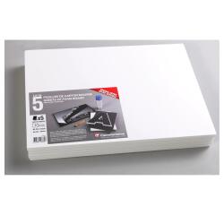 Carton Mousse lot 5 feuilles A3 10mm - Blanc