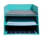 Letter tray w.3 levels Teksto purple