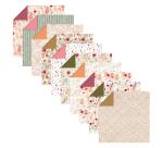ORIGAMI, Pochette de 60 feuilles 70g/m2 3 formats - Fleurs séchées - Multicolore