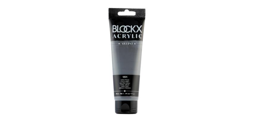 Feine Acrylfarbe, Acrylic Artist, Tube 120ml - Kaltes Grau