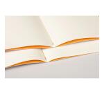 Rhodiarama genaaid schrift A5 32 blad gelijnd ivoorkleurig papier 90g - Oranje